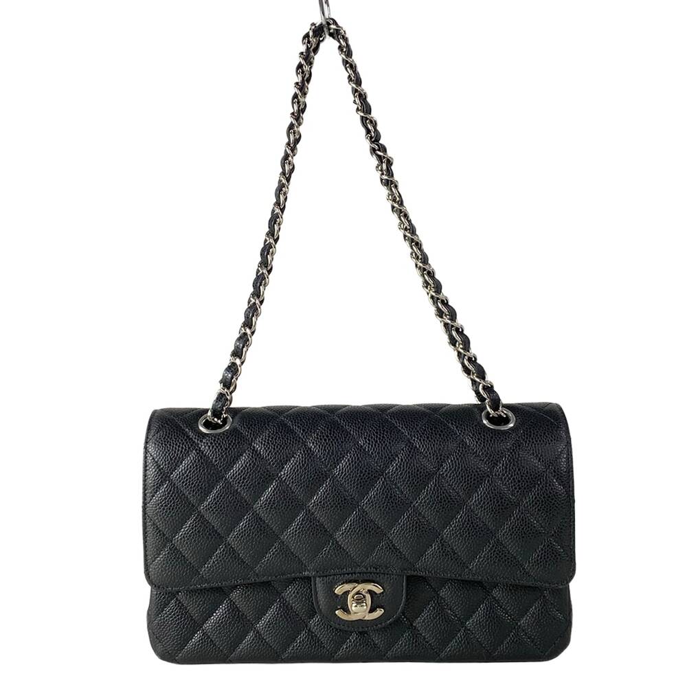 Chanel Double Flap Matelasse Shoulder Bag A01112